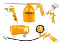 Kit Pistola para Pintura Ingco AKT0053-1 5 Piezas