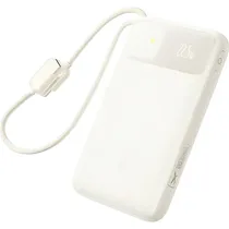Carregador Portátil Sem Fio Baseus Enerfill FC11 Magnético 22,5 W 10.000 Mah com Cabo – Bege - (E0027R05)