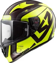 Capacete para Motociclista LS2 FF323 Arrow Carbono Sting Wineberry Yellow