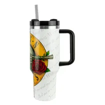 Copo Térmico Weedoo Guns N' Roses - 1.2L - com Canudo - Logo Branco