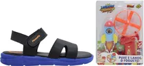 Sandália Crocs Infantil Pé com Pé 23201-050 Preto + Brinquedo