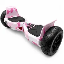 Scooter Elétrico Audisat Urban Offroad X 8.5" Bluetooth/Speaker - Camouflaged Pink (3 Meses de Garantia) + Bolsa