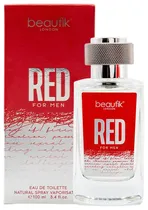 Perfume Beautik Red Edt 100ML - Masculino