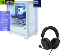 PC Gamer NZXT H7 Intel Ultra 7/ 16GB/ 4TB HDD/ 512GB SSD M.2/ RTX5070 12GB + Fone Gaming