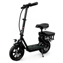 Patinete Eletrico Zaros K11 / 800W / 14" / 32KM/ H / Suporta Ate 120KG - Preto