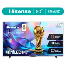 Smart TV Mini LED Qled Hisense M7 50M7QG 50" 4K Uhd 60 HZ Google TV - Preto