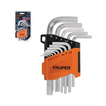 Kit de Llave Allen Hexagonal Truper 15542 1.3MM-10MM 13 Piezas