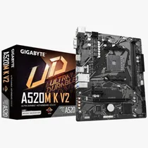 Placa Mãe AMD AM4 Gigabyte A520M K V2 Micro ATX DDR4