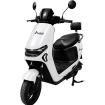 Moto Eléctrica Audisat e-Moto S10 City 32 KM/H 250 KG - Blanco/Negro (3 Meses de Garantía)