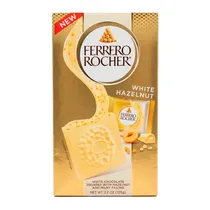 Chocolate Ferrero Rocher Squares Branco e Avelã Pacote 3.7OZ 105G