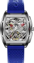 Relogio Masculino Ciga Design Z031-SS01-W5BU Mechanical Watch Z Series Edge Silver/Blue