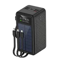 Cargador Port Demgel D-E2301 65000 PD 25W Negro % C/ Cable USB-C/Lightning/Micro USB