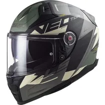 Capacete para Motociclista LS2 FF811 Vector 2 Absolute Black-Silver