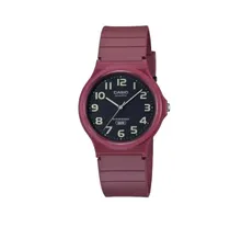 Casio Reloj Unisex MQ-24UC-4BDF Negro/Bordo + Estuche