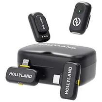 Microfone Hollyland Lark A1 Lavalier Combo Wireless / Lightning / USB-C - Charcoal