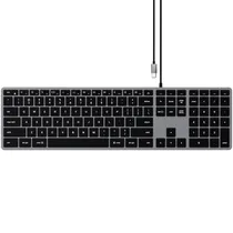 Teclado para Mac Satechi Slim W3 ST-UCSW3M com Iluminação/USB-C (Inglês) - Espaço Gray
