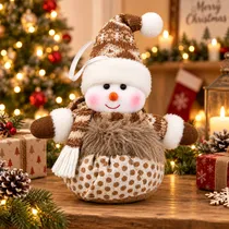 Enfeite Natalino Pendente Boneco de Neve 20 CM