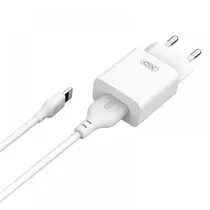 Carregador Xo L99 USB-A/2.4A/com Cabo Microusb - Branco (Atacado)