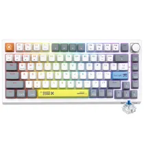Teclado Onikuma G52 c/Cabo USB-C RGB White
