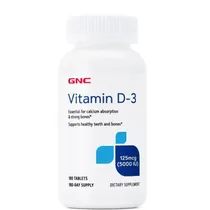 GNC Vitamin D-3 5000 Iu - 180 Tabletas