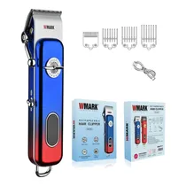 Máquina de Cortar Cabello Wmark NG-899 Clipper Azul/Rojo