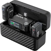 Microfone Sem Fio Boya Boyamic 2-02 USB-C - Preto (Caixa Feia)