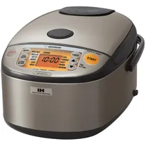 Panela Elétrica de Arroz Zojirushi NP-HCC18XH Aquecimento Por Indução 10 Xícaras 1.8L 110V - Cinza