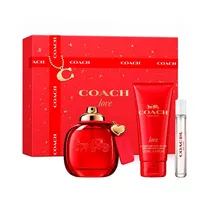 Kit Perfume Coach Love Edp Feminino 3PCS