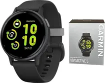 Relogio Garmin Vivoactive 5 42.2MM Black Case / Slate Bezel 010-02862-10