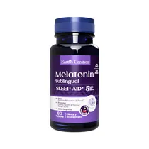 Melatonin Earth's Creation Sublingual 5MG Cherry Flavor 60 Tabs
