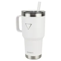 Copo Térmico Hydrate - 887ML - com Canudo - Branco