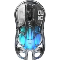 Mouse Gamer Gravastar Mercury M2 RGB Sem Fio - Transparent Preto