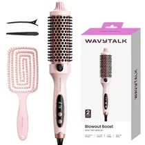 Escova Alisadora Termica Wavytalk Blowout Boost 206 / 5 Temperaturas / 60W / Bivolt - Rosa