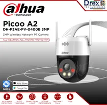 Camara IP Dahua Picoo Outdoor P3AS-PV/ 3MP/ 2K/ IP66/ Night Vision/ 360°/ Mic/ Microsd