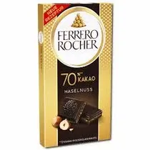 Ferrero Rocher Chocolate Haselnuss 70% Kakao 90GR