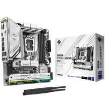 Placa-Mãe Asrock B860M Steel Legend LGA 1851 DDR5 Micro ATX Wi-Fi