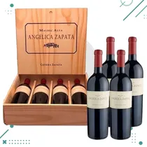 Catena Zapata Vino Angelica Zapata Malbec Caja Madera X 4