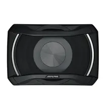 Alpine SWE-1080 — Subwoofer Ativo Compacto 20CM | Amplificador Embutido 160W | Instalação Sob Banco