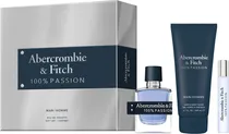 Kit Perfume Abercrombie & Fitch 100% Passion Edt - Masculina