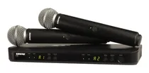 Microfone Shure BLX288/SM58 c/2 Mano