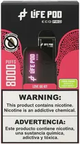 Vape Descartável Life Pod Kit Eco Pro - Love 66 - 8000 Puffs