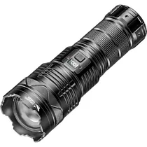 Lanterna LED Smiling Shark SD-5990 com Zoom / 5 Modos / 2800MAH / Recarregavel - Preto