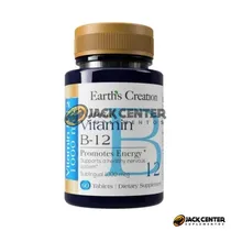 Vitamina B12 5000MCG Earth's Creation 60 Tablets