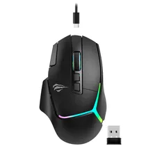 Mouse Gamer Havit MS967WB RGB Sem Fio - Preto