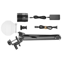 Kit de Iluminação LED Godox Litemons LC30D K1 com Difusor + Suporte de Mesa - Preto