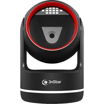 Leitor de Código de Barras 3NSTAR SC506 Omnidirecional 2D - Preto/Vermelho