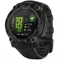 Relógio Garmin Instinct 3 Amoled 010-02936 45 MM com GPS/Bluetooth - Preto
