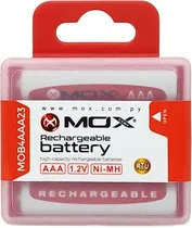 Pilha Mox AAA Recarregável 2300MAH MOB4AAA23 (4 Unidades)