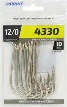 Anzol Marine Sports 4330 12/0 com 10 Peças