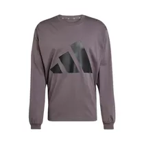 Remera Manga Larga Adidas JE8928 Essentials Big Logo Masculino